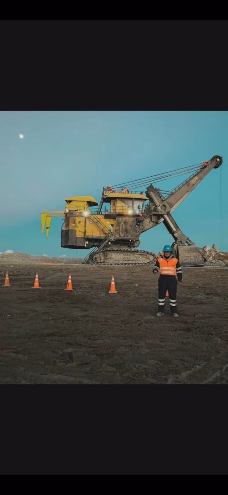 Pala eléctrica P&H — supervisión en campo